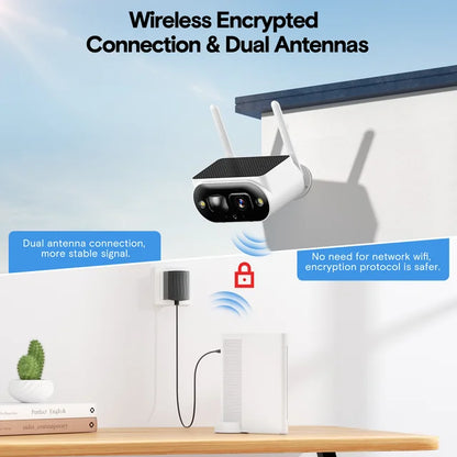 TOGUARD SC51 10CH 4MP Solar Wireless Security Camera System Outdoor with NVR, CCTV Camera Security System HDMI Output