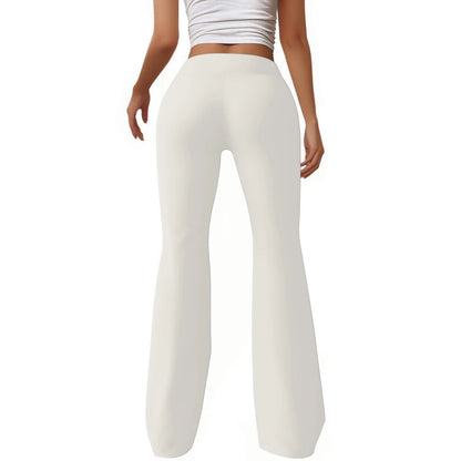 Kaemgyyd Flare Sweatpants for Women Elastic High Waisted Drawstring Bell Bottom Leggings Casual Bootcut Yoga Pants