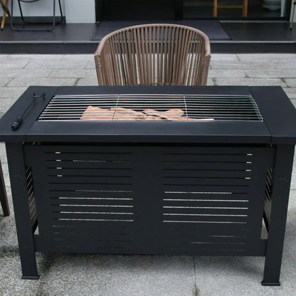 FIRE PIT MULTIFUNCTIONAL CHINESE HIBACHI COOKING TEA BBQ GRILL PATIO GRILL STOVE TABLE OUTDOOR FURNITURE HEATING PATIO
