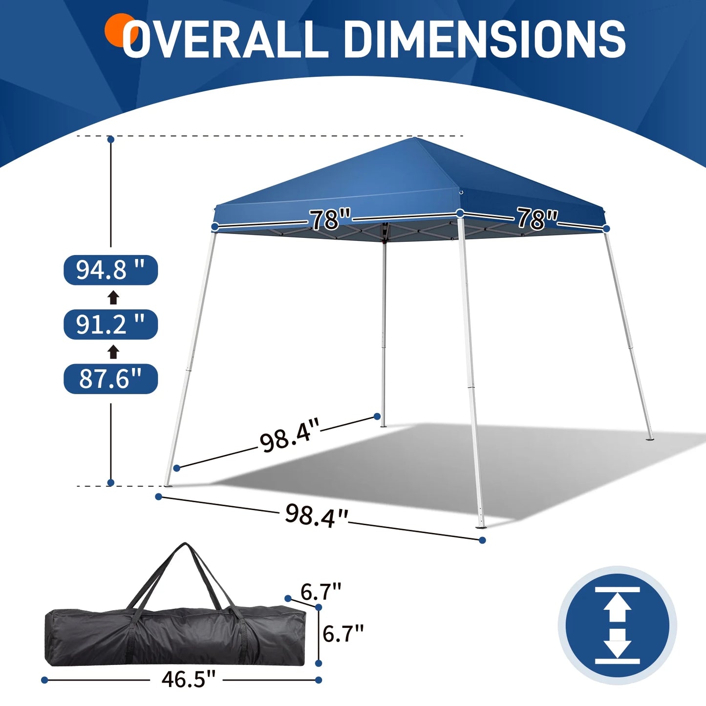 Ktaxon 6' x 6' Pop Up Wedding Party Commercial Tent Folding Gazebo Canopy