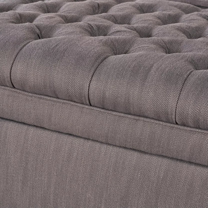 NicBex 50 Inch Storage Ottoman Bench with Legs for Bedroom,Entryway and Living Room