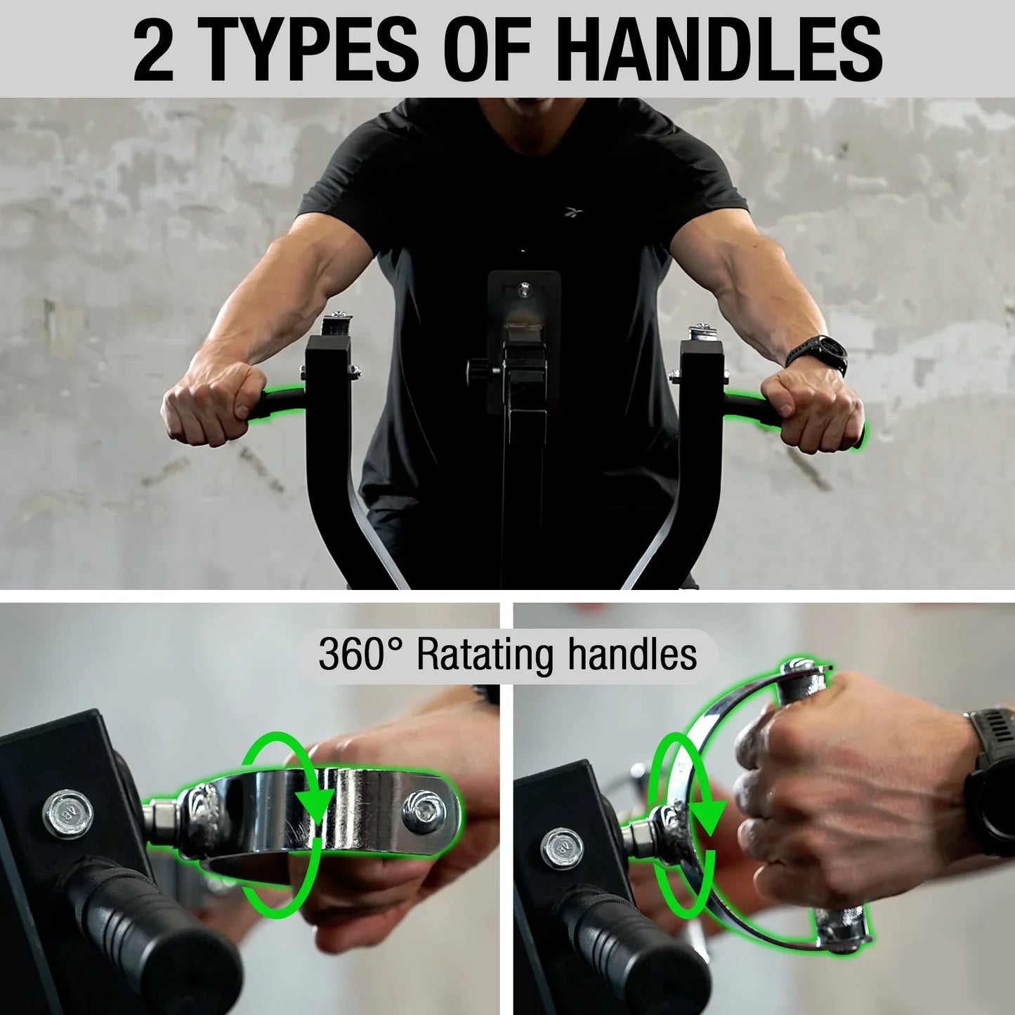 syedee Adjustable Seated Row Machine, Plate Loaded, Independent Converging Arms-Multi Grip Positions with Rotating Handles, Back Workout Equipment Max Weight 400 lbs