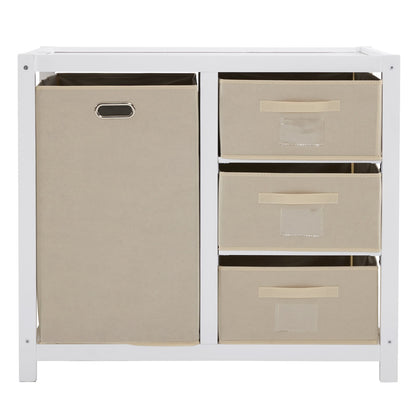 Ktaxon Baby Changing Table with 3 Storage Drawers, Baby Changing Station, Diaper Changing Station - White