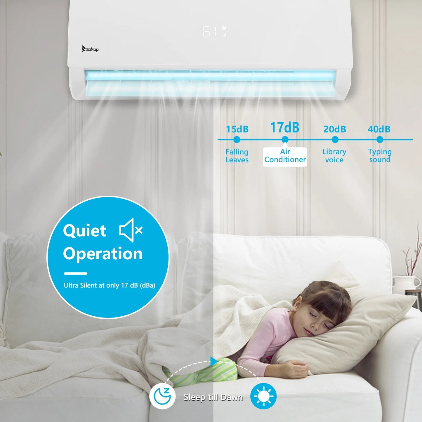 Ktaxon 24,000 BTU Single Zone Universal Floor/Ceiling Ductless Mini-Split System