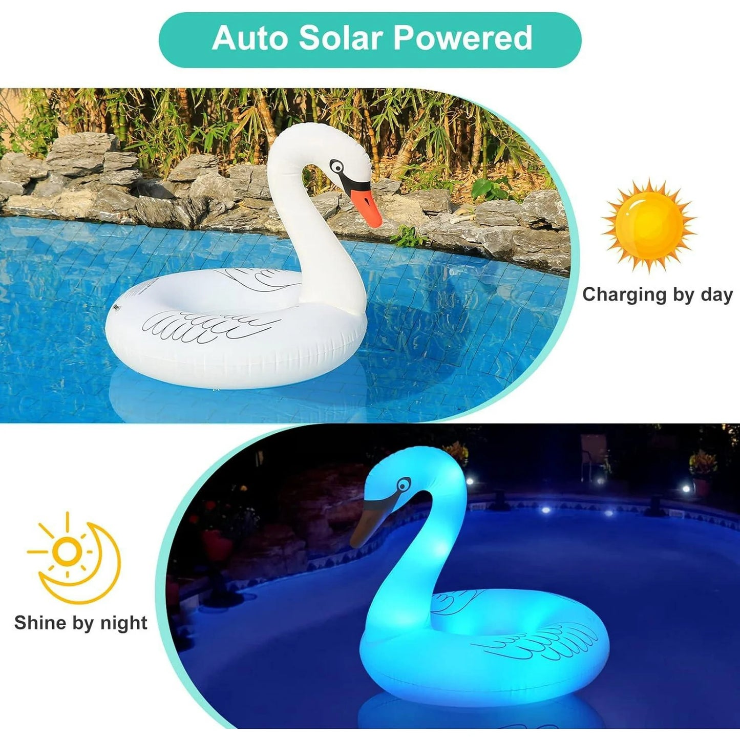 Kid Odyssey Solar Powered White Pool Float