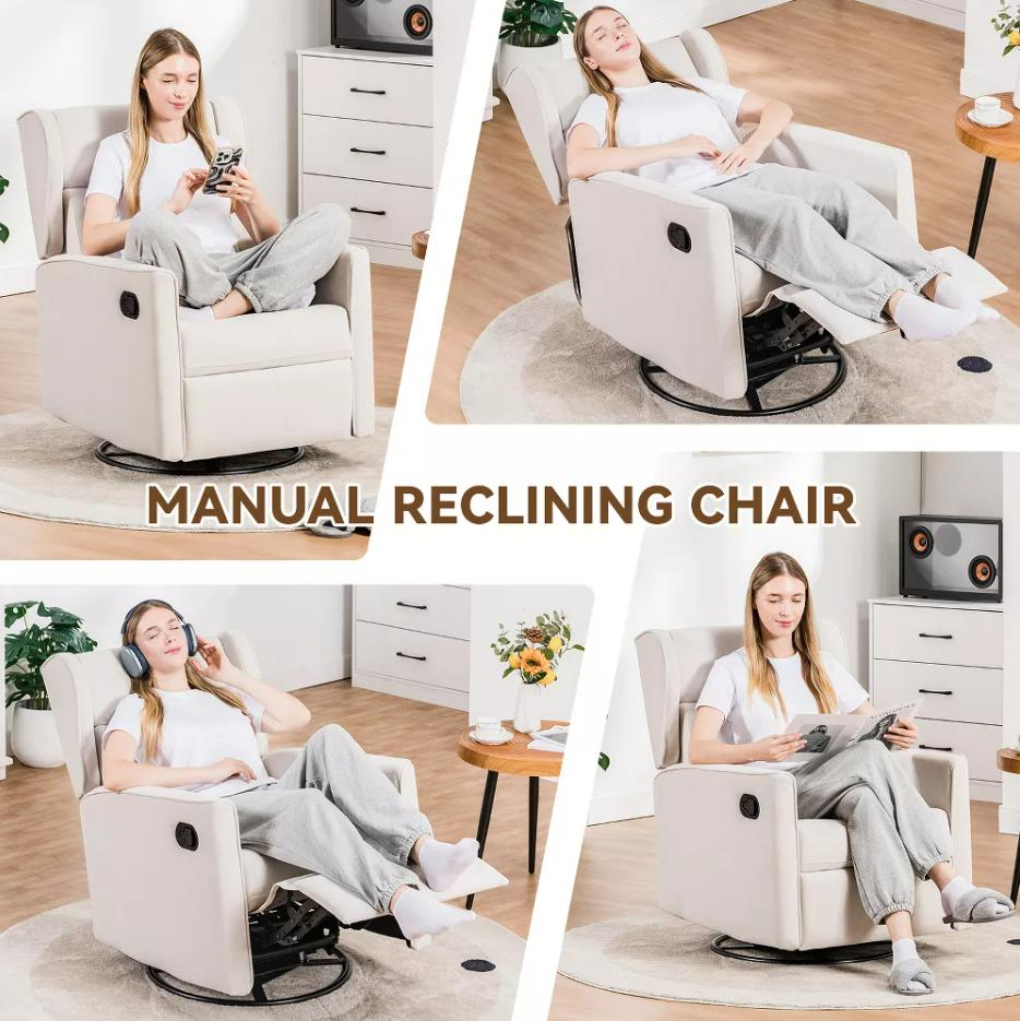 COMHOMA Baby Gliders, Rocking Recliner Chairs  Modern Nursery Chairs