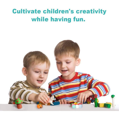 Tomorotec 33 Colors Air Dry Polymer Clay Super Soft, Ultra Light Foam Clay for Children Non-Toxic Eco-Friendly Magical Modeling Clay with Tools Set