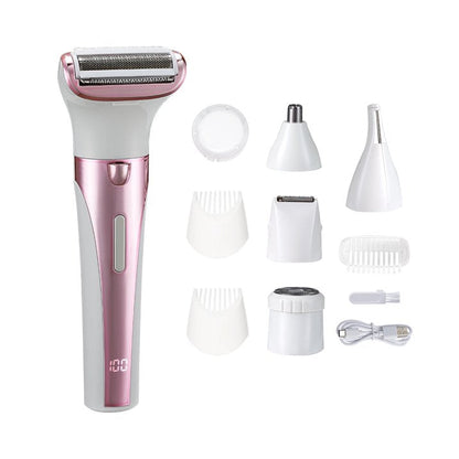 5-in-1 Nose Hair Trimmer for Women ¨C Face, Bikini & Body Shaver ¨C Electric Razor with Waterless Design for Smooth Skin