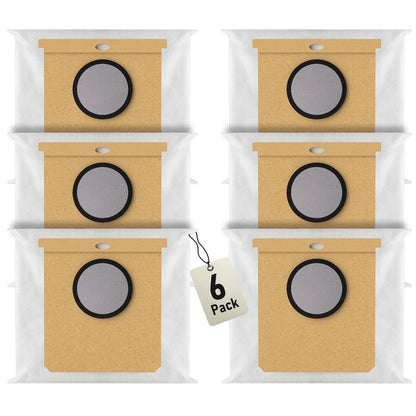 6 Pack Replacement Dust Bags for Eufy L50, L60 Series with Self Empty Station Vacuum Dust Bags 2.5L