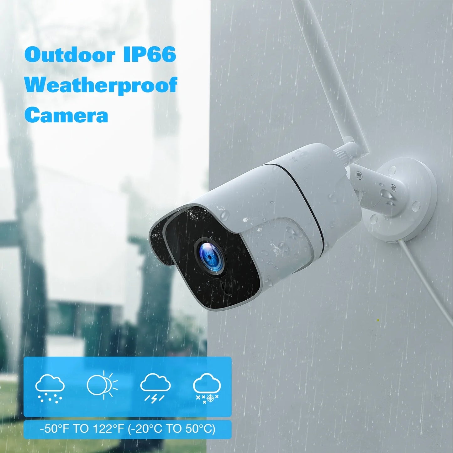 Toguard 1080P Wired Security Camera System with 3TB Hard Drive 12.1" Monitor 8CH NVR IP66 Waterproof