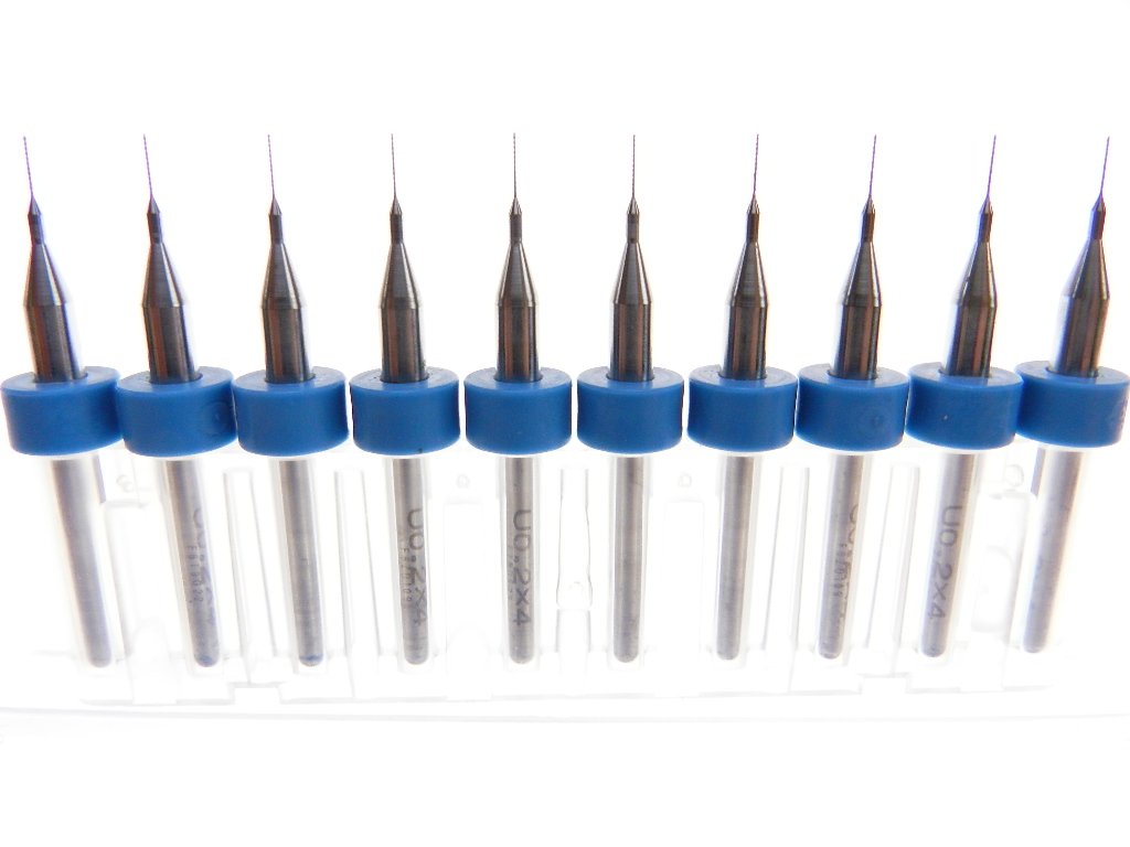 Versatile Tungsten Micro Drill Bits Japanese made for CNC PCB Installation, Toy Making, Model Cars Trucks Planes Boats, Arts & Crafts, Woodworking more... (.20mm)