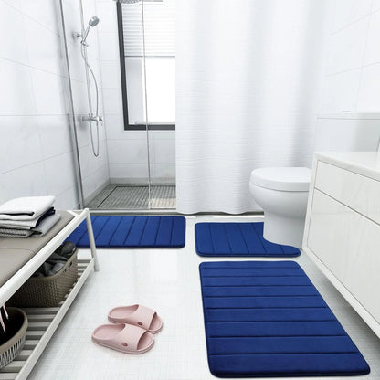 Uiz Merueh Clearance Bath Mat 17” x 24”, Water Absorbent Shower Mat, Thick Bath Rugs for Bathroom Non Slip with PVC Backing, Ultra Soft Bathroom Rugs for Bathroom Floor & Tub