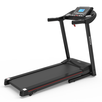 VLDTDRDI Automatic Folding Treadmill with 8mph Speed,50.4" Longer Portable Running Walking Compact Exercise Machine with 5" Screen Display,12 Preset Program, 4-Level Incline and Bluetooth Music