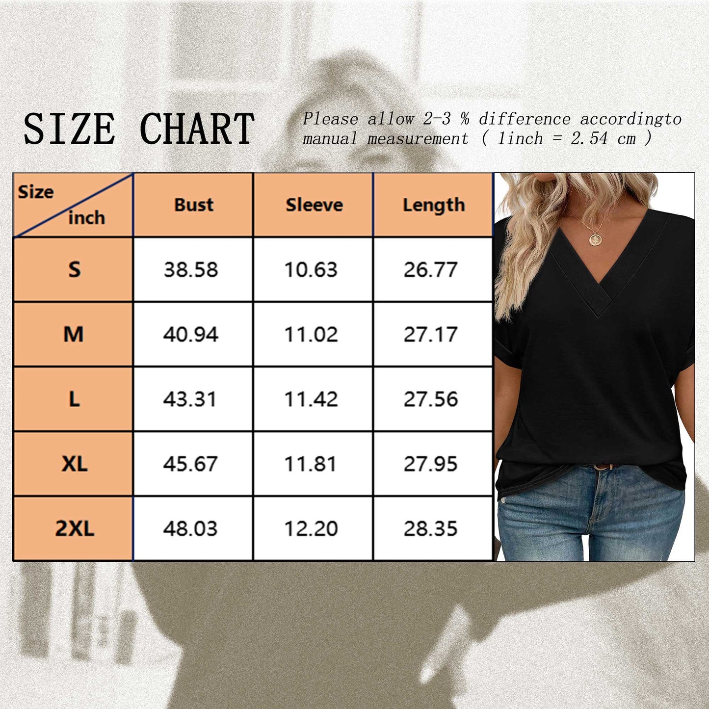 SHIBEVER Womens Tops Summer Short Sleeve Shirts for Women V Neck T Shirts for Women Black Casual Tunic Tops for Women Loose Fit L