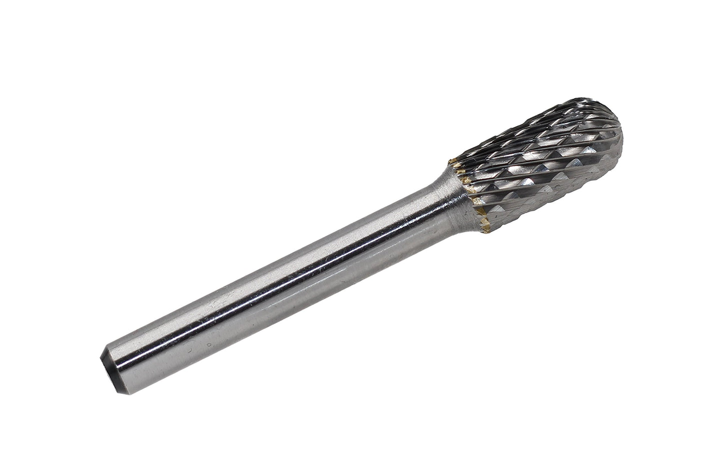 SC-3 Tungsten Carbide Burr Cylinder Ball Nosed Shape Double Cut Rotary Burr File(3/8¡± Cutter dia X 3/4¡±Cutter Length) with 1/4¡¯¡¯ Shank dia,1pcs