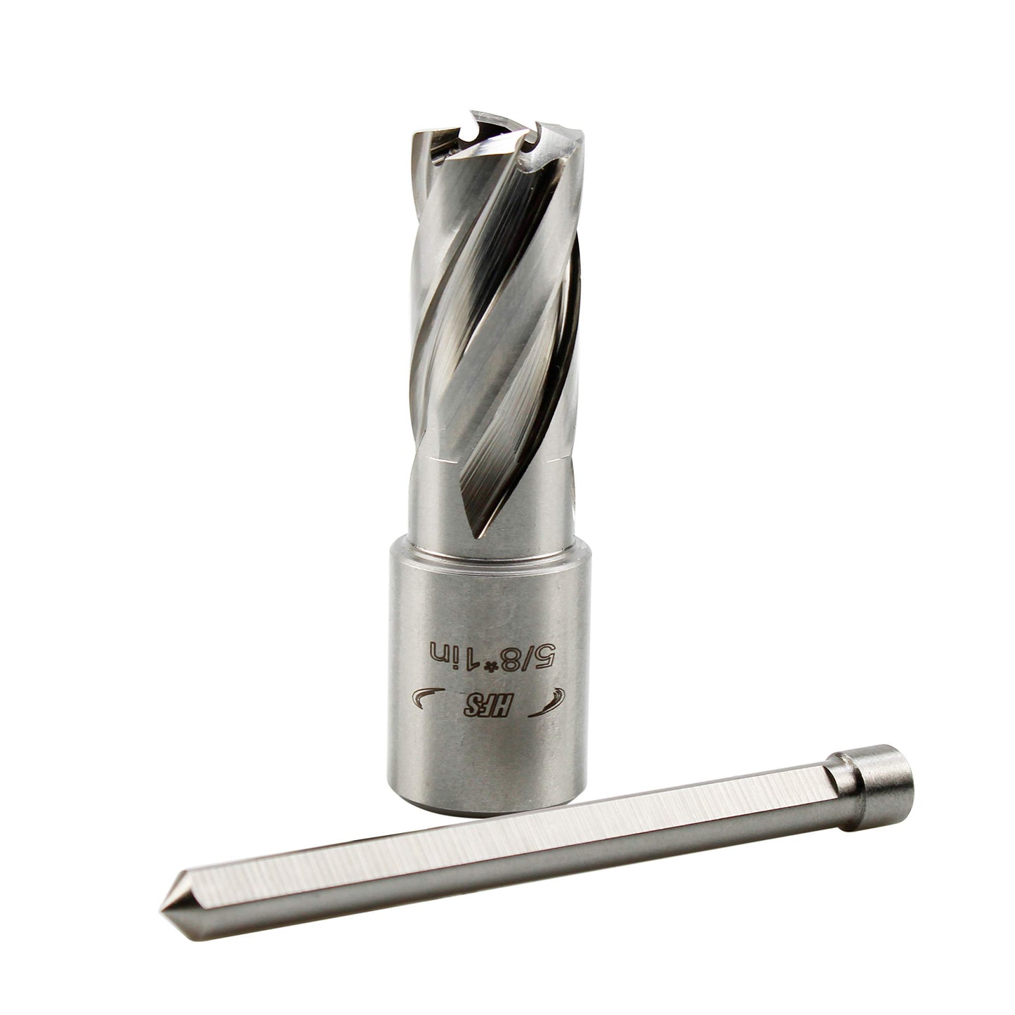 (R) Annular Cutter with 3 Pilot Pin High Speed Steel for Magnetic Drill Press 5/8-Inch Diameter x 1-Inch Depth of Cut