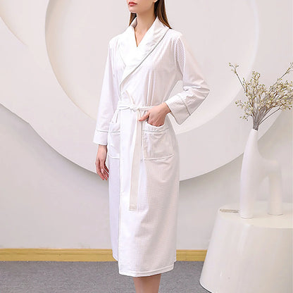 Kaemgyyd Plus Size Robes for Women Long Sleeve Quick-Dry Bathrobe Soft Lightweight Loungewear Belted Sleepwear with Pockets