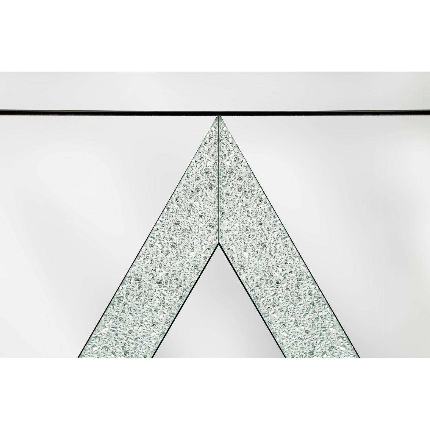 Storage Cabinet with Mirror Trim And Diamond Shape Design Spliced Combination for Living Room, Dining Room, Entryway, Kitchen