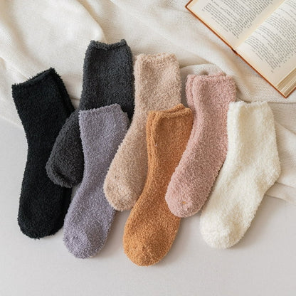 Fenamor Fuzzy Socks for Women Fluffy Home Sleeping Cozy Warm Slipper Socks