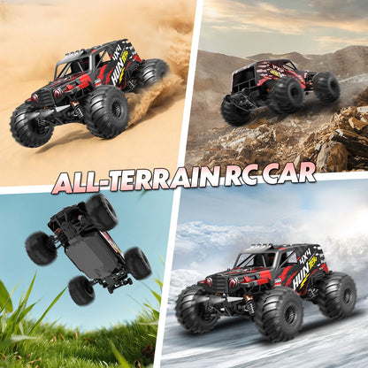 LOHEER 1:14 RC Cars for Adults Fast 42 mph, 4WD Off-Road RC Trucks with 6 LED Lights, High Speed Remote Control Car for Teen Boy Gifts