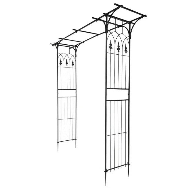 SalonMore Metal Garden Arch 6.8 Ft Garden Arbor for Climbing Plant Outdoor Wedding