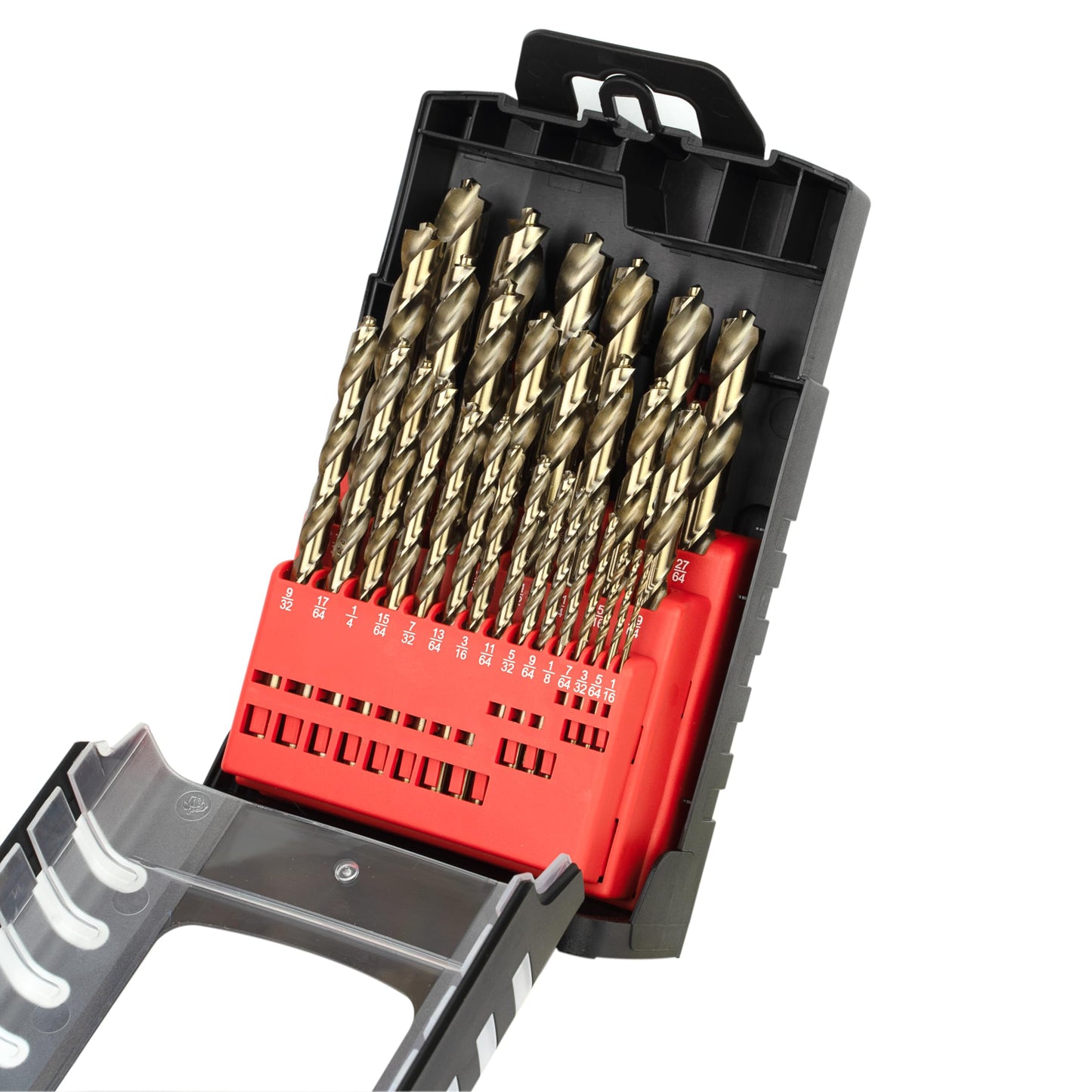 29-Piece Cobalt Drill Bit Set Heavy-Duty Drill Bits for Steel, Hard Metal, Cast Iron (29pcs)
