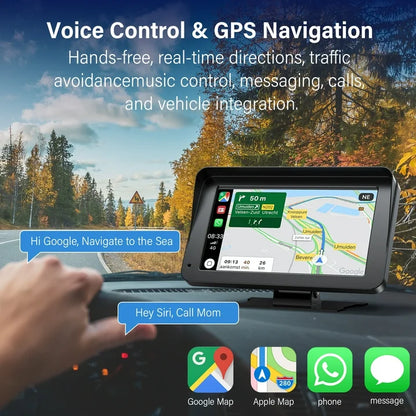 NEXPOW Wireless Carplay Screen, 7 Car Play Screen  Stereo Fit for Android Auto and Apple CarPlay  Multimedia Player, Bluetooth, for Car, Trucks, SUV New