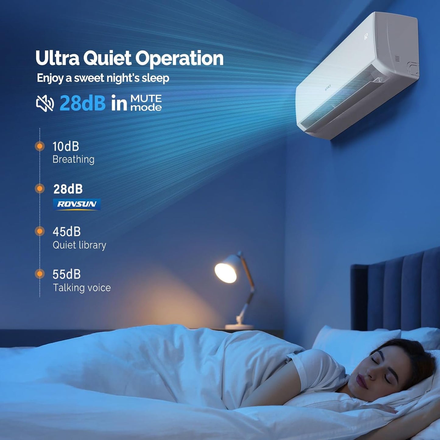 KISSAIR 12000 BTU Mini Split Air Conditioner & Heater Ductless 17 SEER2 750 Sq. Ft