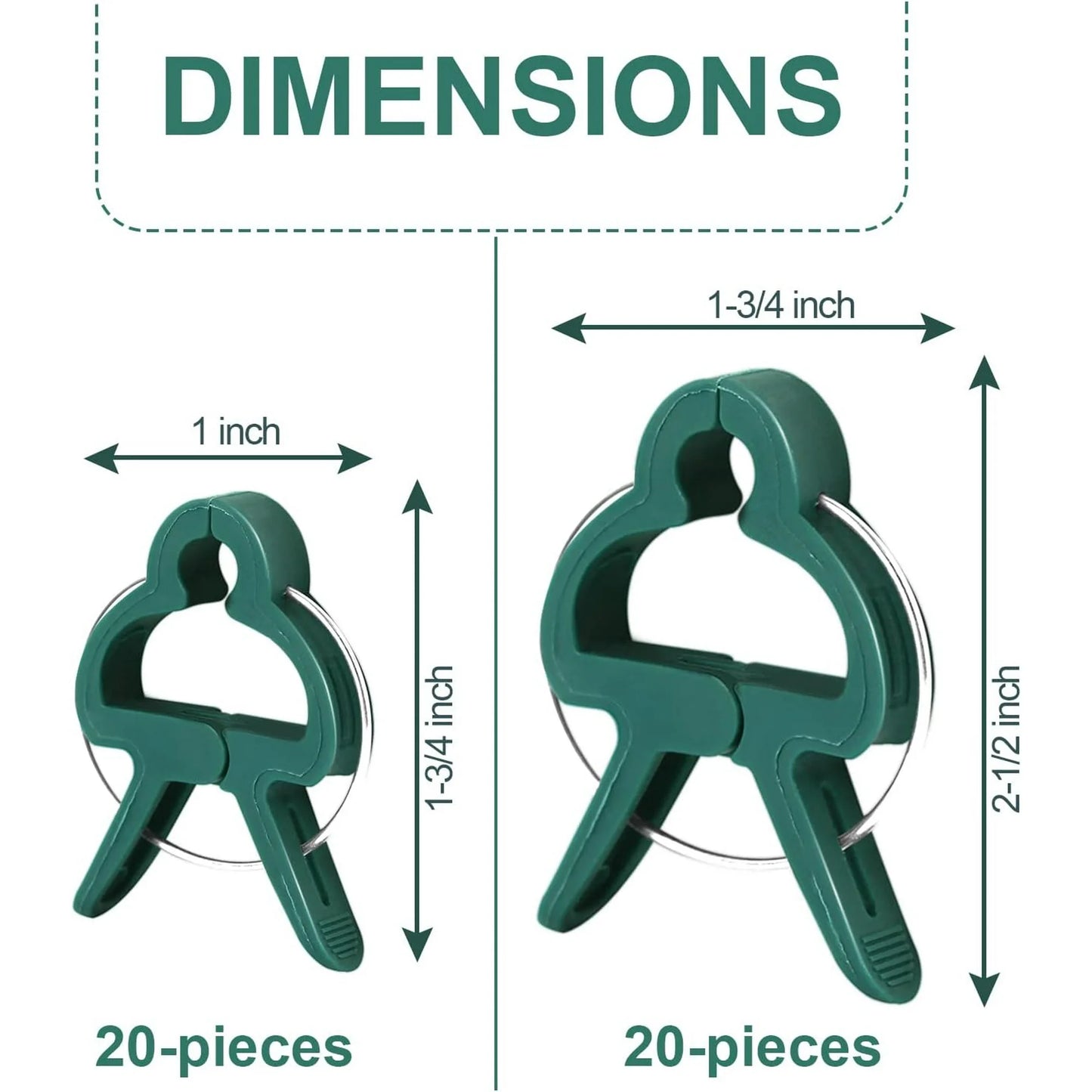 180PCS Plant Support Clips Set, 100pcs Trellis Clips, 40pcs Garden Clips, 40pcs Orchid Clips, Vine Support Clip for Climbing Plants Tomato Grape Vegetables Plant Fixing