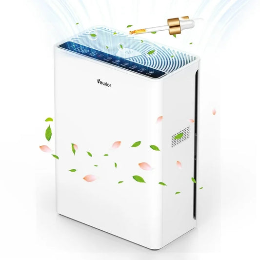 Air Purifiers For Home Large Room Up To 1730 sqft H13 HEPA Air Purifiers Filter With Fragrance Sponge Timer Washable Filter Cover