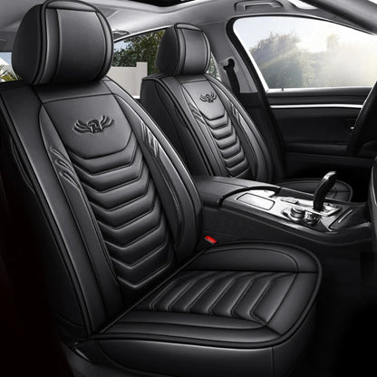 Audew 1 Piece Front Car Seat Cover PU Leather, Breathable and Soft Auto Seat Protector Universal Fit for Sedan SUV Pickup Van