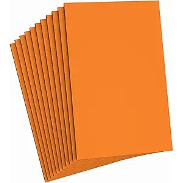 Do2ping Orange Foam Sheets Crafts, 8.5x5.5 Inch Eva Color Craft Foam Paper for Crafts Project Classroom Scrapbook DIY Cosplay (Orange-10 Sheets)