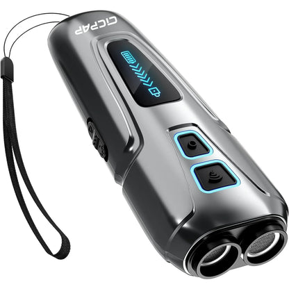 Dog Barking Control Devices Dual Sensor Anti Barking Device with Training/Deterrent Modes Dog Whistle to Stop Barking Ultrasonic Dog Barking Deterrent with LED Flashlight 35 ft Range, Rechargeable