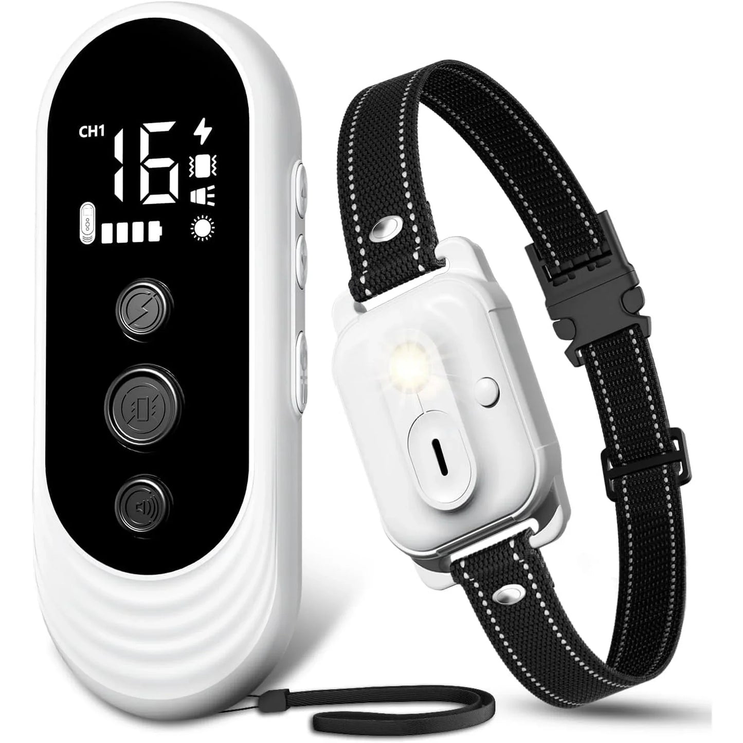 Dog Training Collar with Remote, 3300ft Range Shock Collar for Small, Medium, Large Dogs (8–120 lbs), IPX7 Waterproof, Rechargeable, with Beep, Vibration, Safe Shock & Light Modes