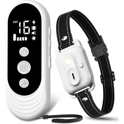 Dog Training Collar with Remote, 3300ft Range Shock Collar for Small, Medium, Large Dogs (8–120 lbs), IPX7 Waterproof, Rechargeable, with Beep, Vibration, Safe Shock & Light Modes