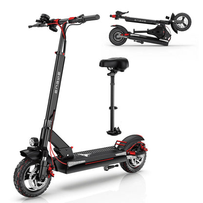 Engwe Y600 Foldable Electric Scooter for Adults,600W Motor 28MPH E-Scooter With Seat,Black