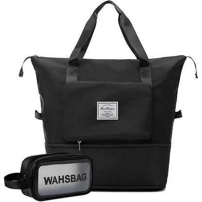 TRANSLINK Women & Men Gym Bag with Toiletry Bag Lightweight Waterproof Multi-Compartment