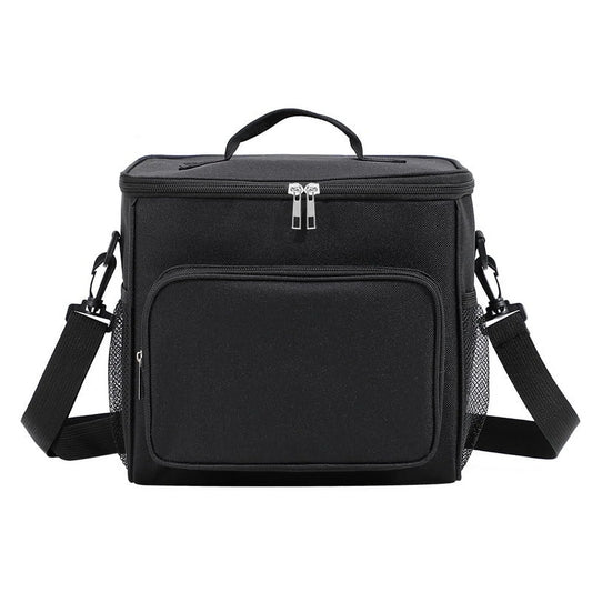 TRANSLINK Large Lunch Bag for Adult Men Women Insulated Lunch Box Leakproof Tote with Large Capacity,Black (10.5L)