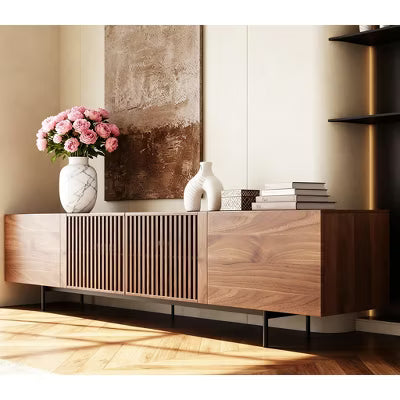 Gaoyangjiaju 94.48 Inch Wooden TV Stand with Storage for TVs Up to 100 Inches