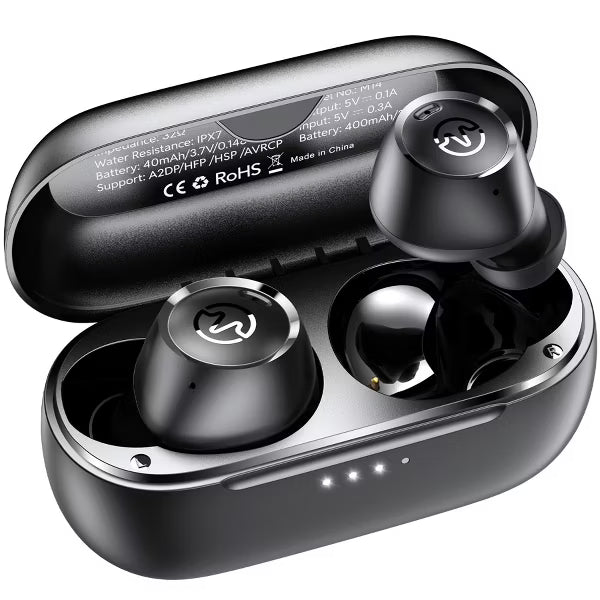 VEATOOL M14 Wireless Earbuds Bluetooth 5.3 in Ear Light-Weight Headphones Built-in Mics, 50 Hours Playtime, IPX7, Immersive Premium Sound
