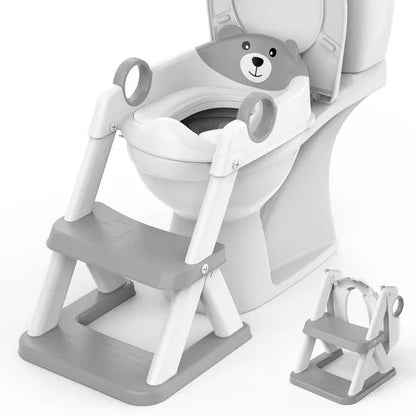 BabyBond 2 in 1 Potty Training Toilet Seat with Splash Guard Anti-Slip Pad Step Stool