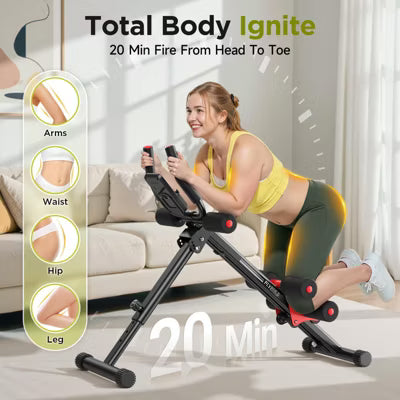 FLYBIRD Ab Workout Equipment, Adjustable Ab Machine Full Body Workout for Home Gym, Strength Training Exercise Equipment for Body Shaping