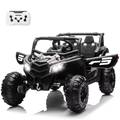 JOYRACER 24V Ride on Car w/ Remote Control, 4WD Powered Electric Off-Road UTV with 4*200W Motors