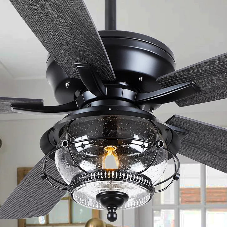 Kviflon 52 Inch Ceiling Fans with Light and Remote, 6 Speeds Reversible Blades for Kitchen,Dining Room,Outside Patios