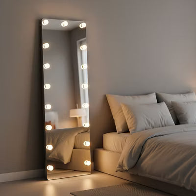 CIPACHO 56x18 Unbreakable Full-Length Mirror: Shatter-Resistant, 10-Year No-Fade, Touch Control & Distortion-Free Reflection