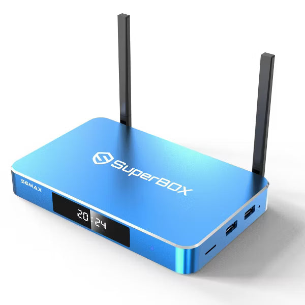Super Box - Fully Loaded 6K Android TV Box, Loaded with WiFi 6 & Voice Remote TV Streaming Stick Devices