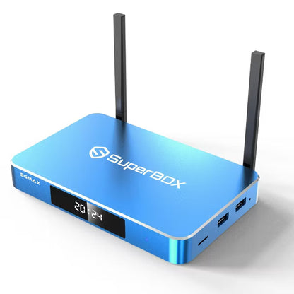 Super Box - Fully Loaded 6K Android TV Box, Loaded with WiFi 6 & Voice Remote TV Streaming Stick Devices
