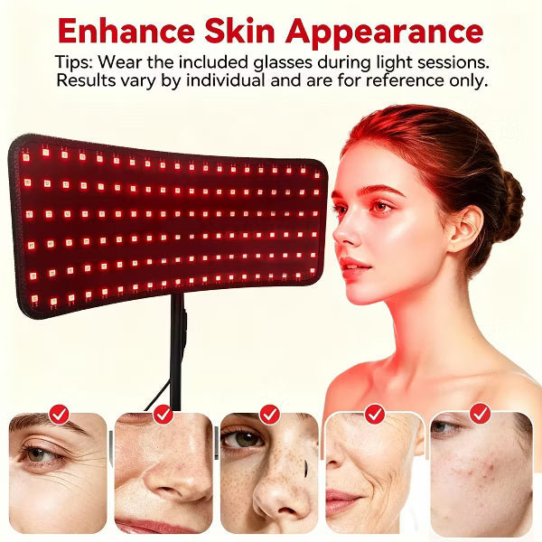 Morfone 660nm + 850nm + 940nm NIR Light Therapy Lamp with 5 brightness settings and a timer function