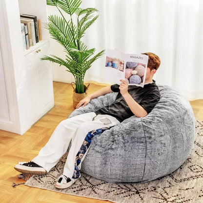 Hooseng Bean Bag Chair Large Bean Bag Chairs, with Fluffy Removable Spongefor, for Living Rooms, bedrooms, Study Rooms, and Offices