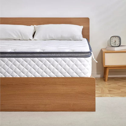 Swedrea Hybrid Mattress Gel Medium Memory Foam in White